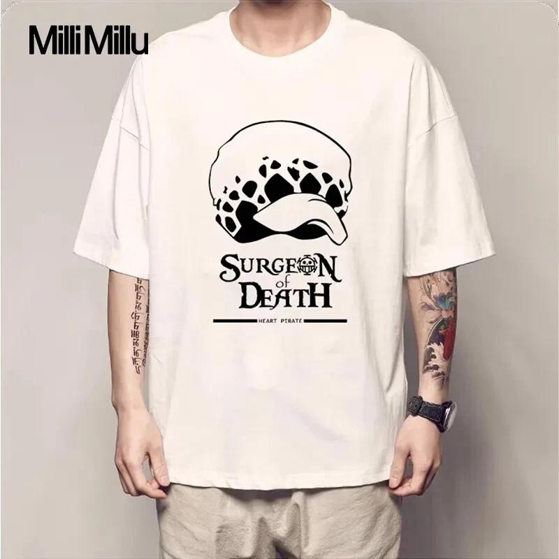 One Piece Law Cosplay Anime Manga T-Shirt Shirt Costumes Cotton Unisex M