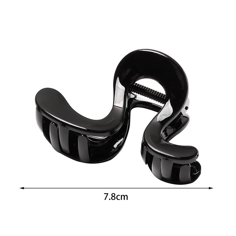 2/4 szt. Minimalistyczne klipsy do włosów w kształcie fali, kraby dla kobiet i dziewcząt, żelowe, w panterkę, uchwyt do kucyka, spinki do włosów, akcesoria do włosów