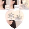 Silver Snowflake Stud Earrings Womens Girls Jewellery Xmas Gift Jewelry Elegant