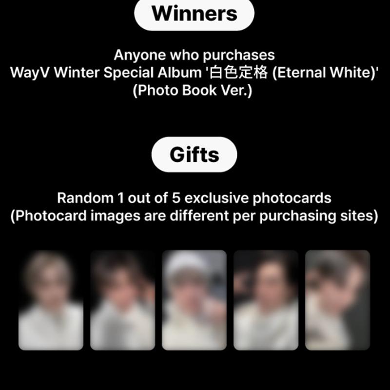 

[Попереднє замовлення] WayV Зимовий спеціальний альбом (Вічний Білий) Версія фотокниги. (Онлайн-вигода)