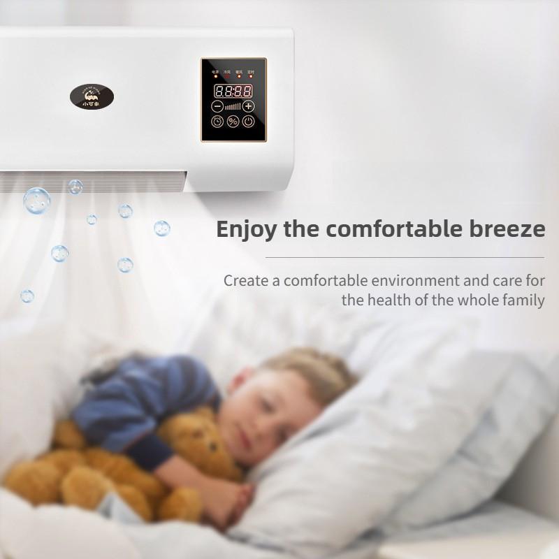 Riscaldatore Elettrico da Parete per la Casa Raffreddamento e Riscaldamento Doppio Uso Ventilatore Condizionatore d'Aria Portatile Piccolo Soffiatore ad Aria Calda per Bagno
