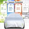 Konnfeir Half Car Body Aluminum Film Fabric with Thin Cotton Lining Cover, Cover, (SUV)