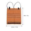 Canvas Camping Hanging Organizer With Fastener Straps Lightweight Portable Tent Organizer Multi-Pockets