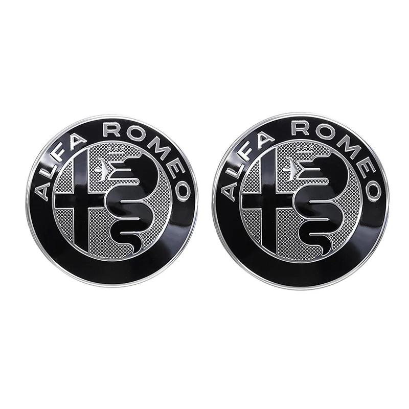 Naklejki Samochodowe Dla Alfa Romeo Alfa Romeo Gtam czarna plakietka, przednia i tylna plakietka, do Giulia Stelvio Tonale akcesoria zewnętrzne