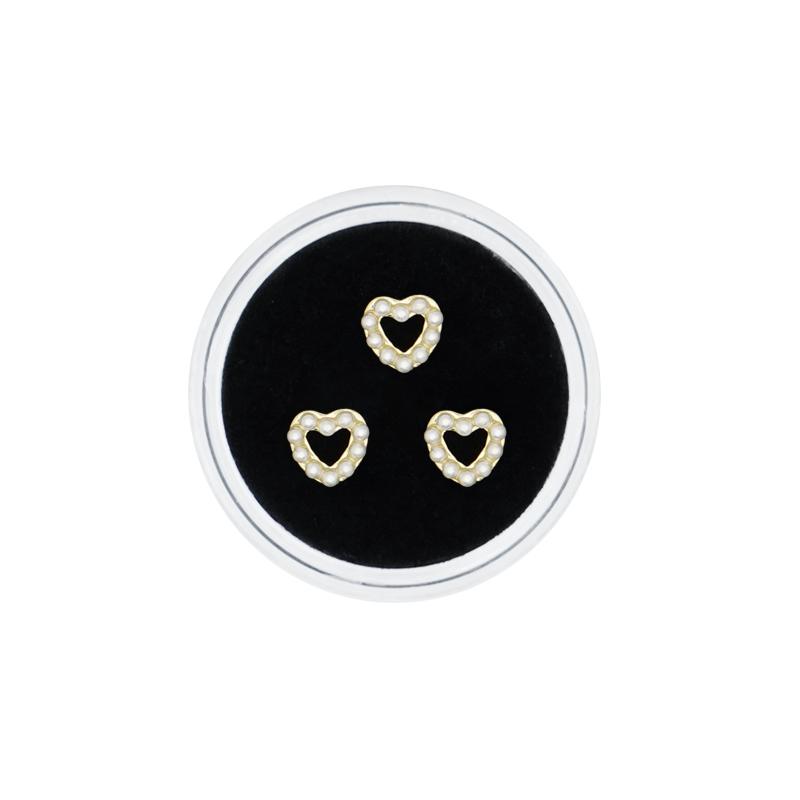3Pcs/Box Heart Shape Oral Teeth Gems Modern Style Beauty Decoration Free Box Diamond Ornaments Dental Crystal Teeth Jewelry Gem