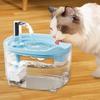 Automatic Cat Water Fountain Quiet Circulating Pet Drinking Bowl with Dual Filtration System USB Charging 1.5L BPA-Free Plastic Water Dispenser