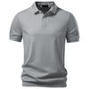 Men's Contrast Trim Short Sleeve Knit Polo Shirt