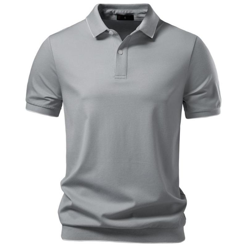 Men s Contrast Trim Short Sleeve Knit Polo Shirt S