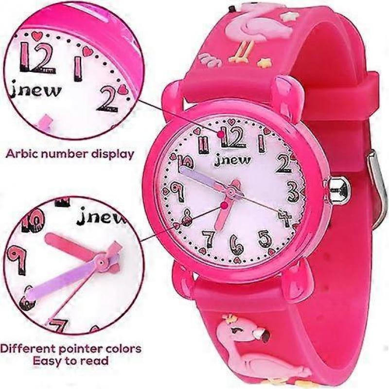 Children's Watch, 3D Cartoon Analog Quartz Watch, Boys and Girls Wrist Watch, 30M Waterproof Children's Watch