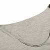 Herre Sommer T-shirt Stor V-hals Tynd Ensfarvet Slim Fit Blød Åndbar Korte Ærmer Mellemlang Strækbar Afslappet Daglig Herre Top