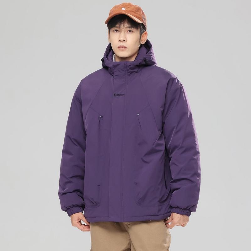 Couple Three-proof Charge Cotton-padded Clothes Men's Graphene Jacket Cotton-padded Clothes Outdoor Thickened Waterproof Hooded Cotton-padded Clothes