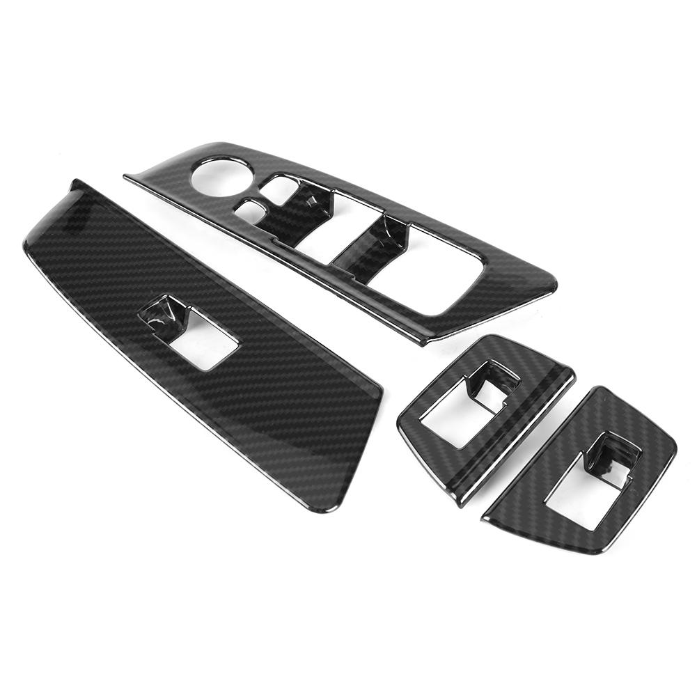 4pcs Car Window   Lift Button Frame Cover Trim for   5 series G30 2017-2018 (#1)