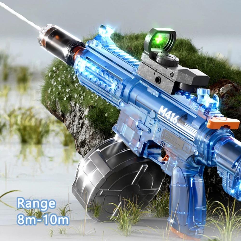 Large Capacity Full Auto Electric Water Gun High Pressure Shooting Toy for Beach and Pool Water Battles Perfect Gift for Kids