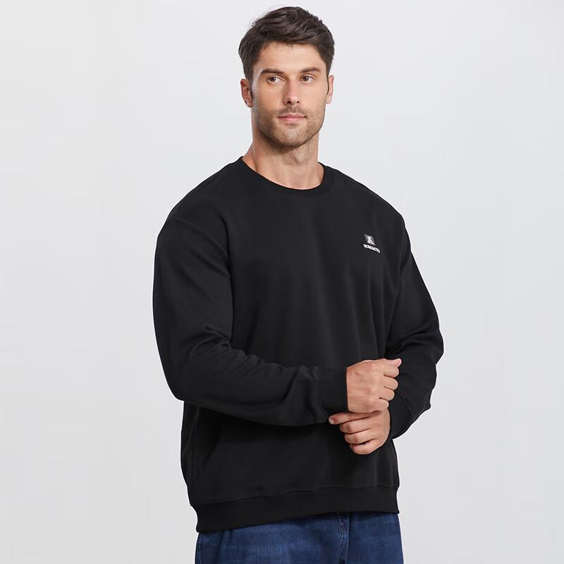 Herren Übergröße Locker Langarm T-Shirt