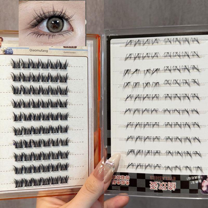 Glue-Free Mid-Summer Night under Eyelashes Eyelash Natural One-Piece Fake Eyelashes Glue without Stem Artificial Comic