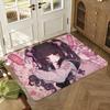 Cute Jirai Kei Floor Mat Soft Thickened Absorbent Non-Slip Bedroom Living Room Door Mat Home Decor Flannel Rugs