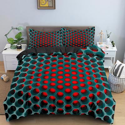 New Fashion 3d Dense Hole Pattern 2 /3pcs Duvet Cover With Pillow Case Fashion Sale Bedding Set Single Double King Queen Euro Sizes 
