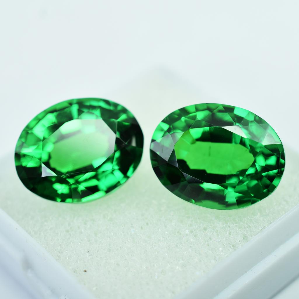 Natural Tsavorite Green Garnet Oval Cut 8 To 10 Ct Certified Loose Gemstones