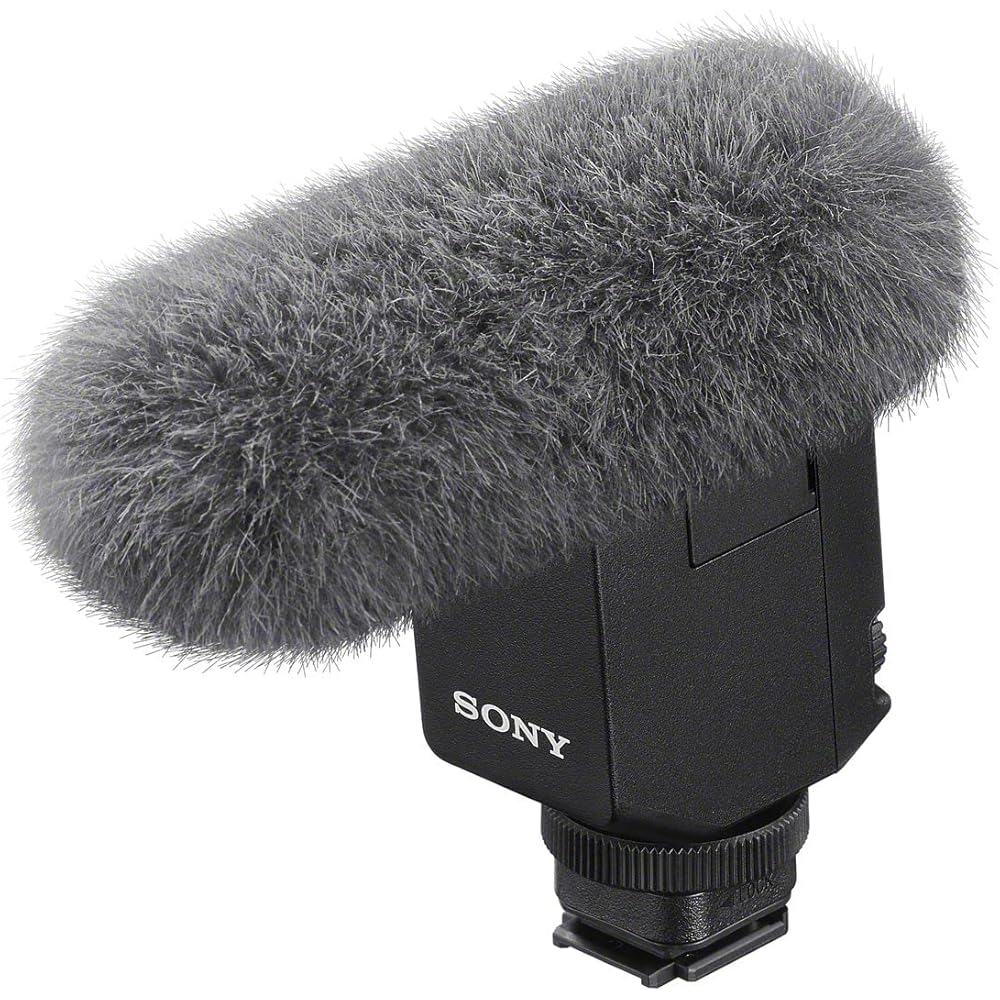 SONY ECM-B10 Shotgun Microphone for Cameras, Variable Directional Pattern, Windscreen Included