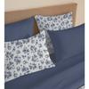 Pack complet housse de couette réversible "Vanessa" 6 pièces pour lit 140 x 190 Eloise Bleu
