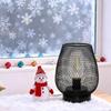 Yousheng Birdcage Shaped Table Lamp Battery Operated Iron Mesh Shade Night Light for Bedside Bar Cafe Bedroom Living Room