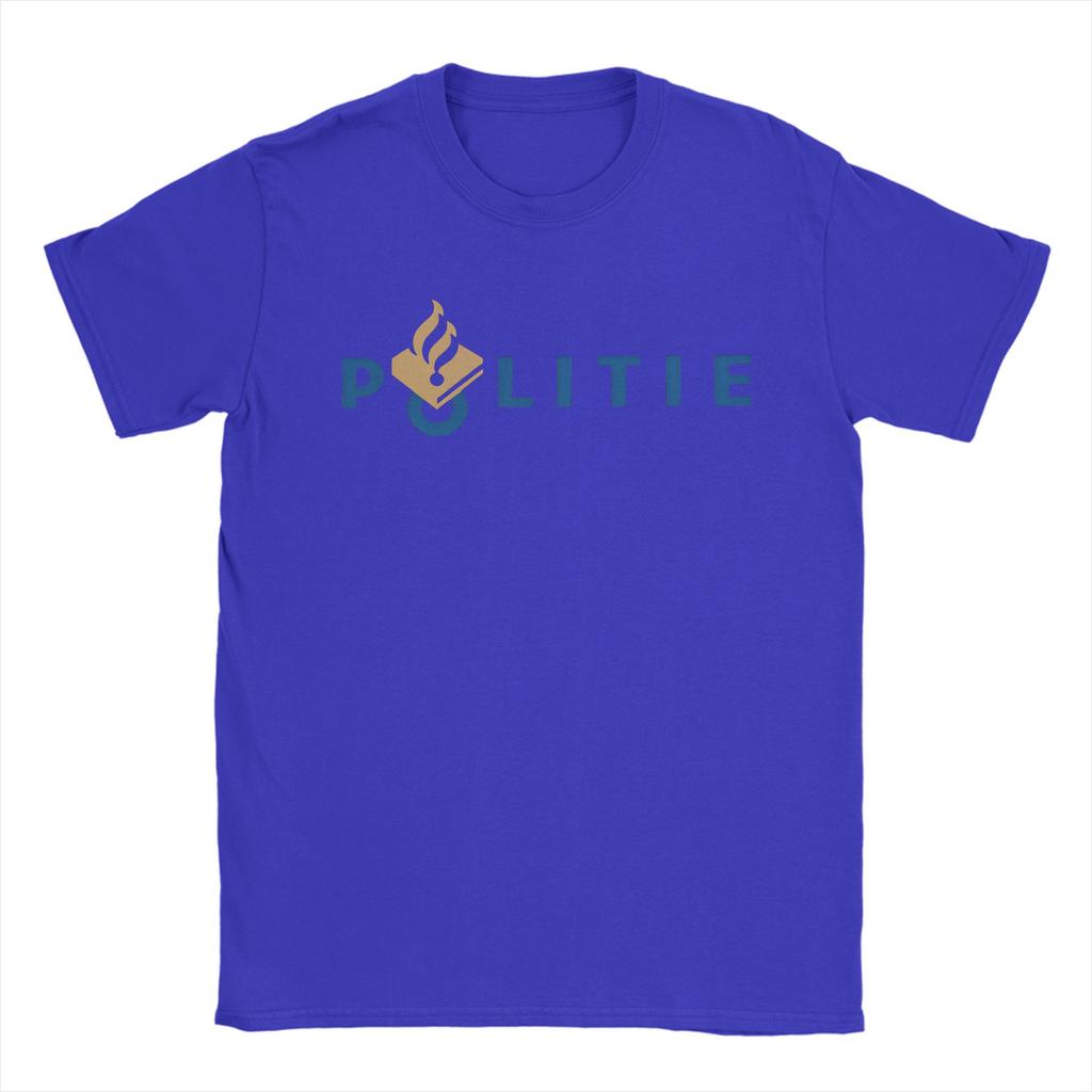 Maglietta Vintage Squadra Arresti Polizia Nazionale Olandese Magliette in Cotone Tee Shirt da Uomo Estive Y2K Casual Manica Corta