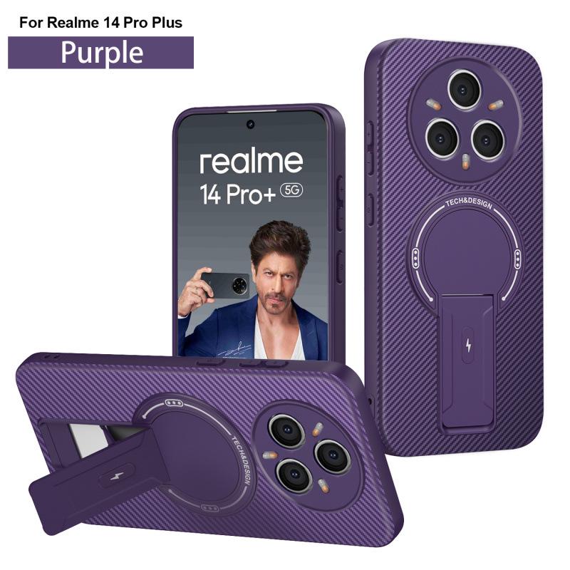 Realme 14 Pro/15 Pro 5G Carbon Fiber Magnetic Charging Phone Case