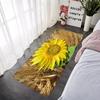 Door Mats Interior Foot Rug Sun Flower Welcome Floor Mat Rectangle Soft Hallway Carpet Kitchen Rugs Fluffy Home Decoration