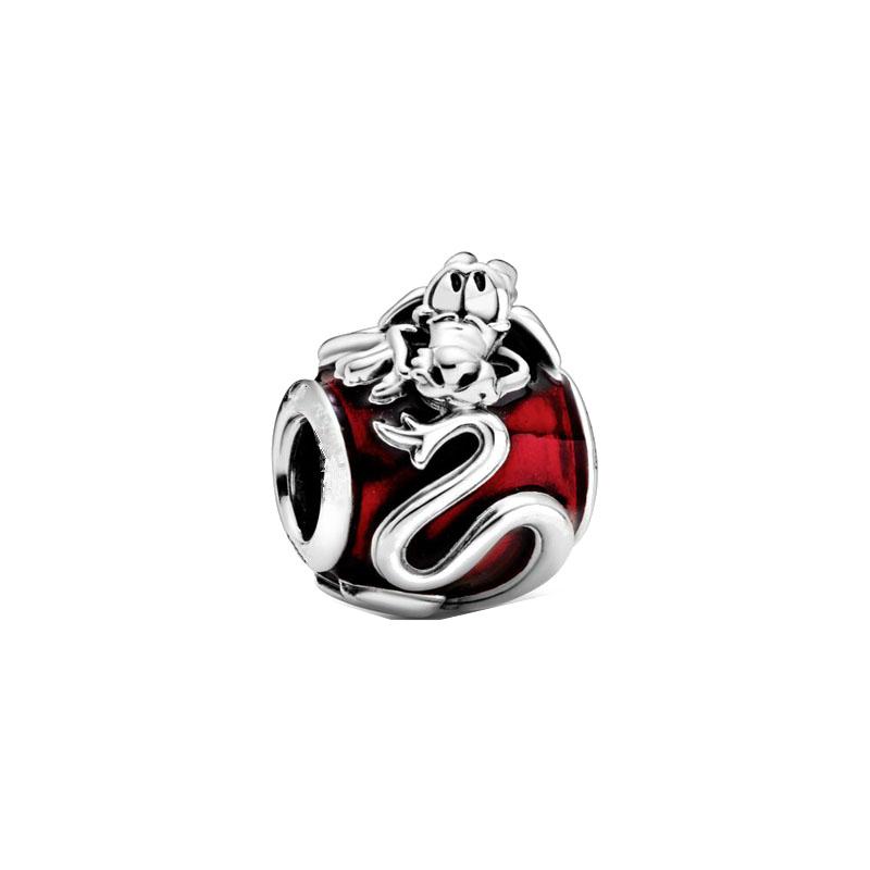 New Miniso Mickey And Minnie Series Charm Beads Original Ideal For Bracelet Donald Duck Beads Charm Women's Fine Jewelry
