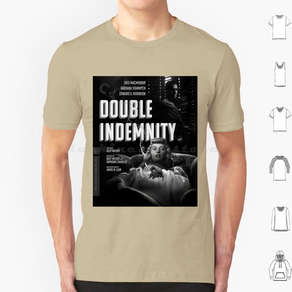 Double Indemnity Poster Pos T Shirt 6xl Cotton Cool Tee Double Indemnity Billy Wilder 1944 Cinema Movie Film Vintage Classic S