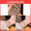 Light Luxury Geometric Metal Bracelet With Cz Stones For Fashionable Women