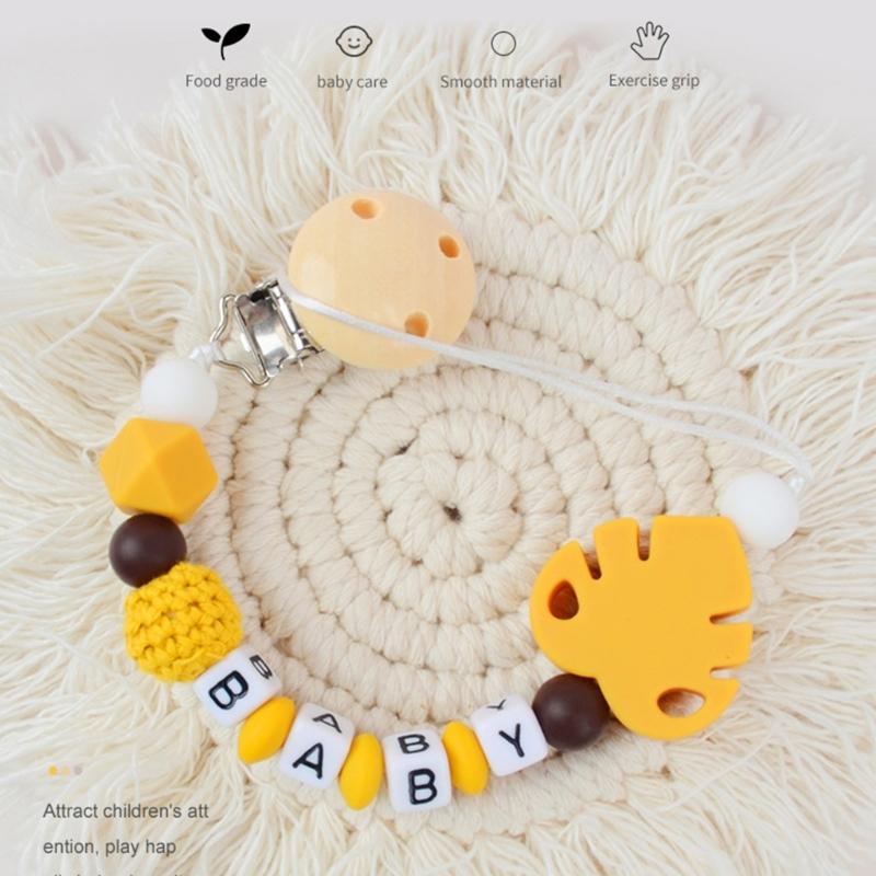 Baby Soother Chain Pacifier Holder Baby Toddlers Anti-drop Pacifier Strap Teether Toy Pacifier Dummy Chain Baby Supplies