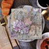 40PCS Double Layer Flower Printed Paper Napkin Thickened Tissue Paper Towels  Wedding
