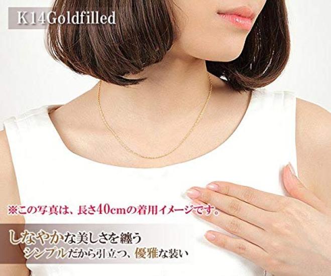 Chain 14K Gold Chain 50cm [Barzaz] Necklace, Filled, Delicate, Only,