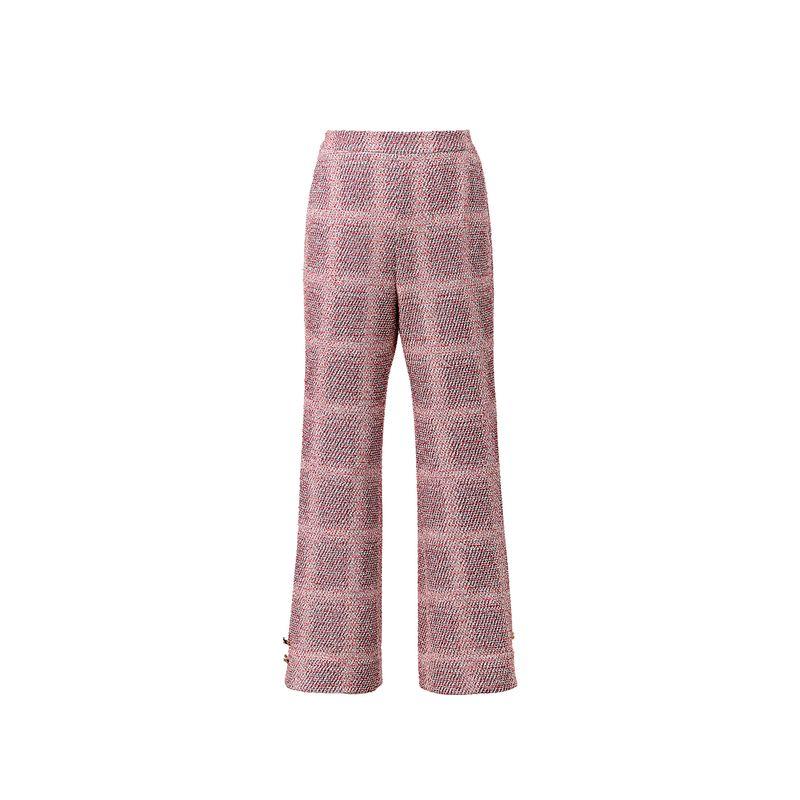 Blacknini "Berry Sets" Italian Gradient Yarn Tweed Classic Style Coat Dress/Vest Pants