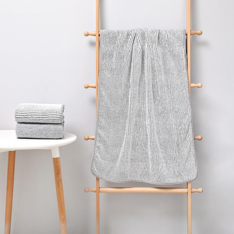 1Pc 70x140cm Antibacterial Bamboo Charcoal Fiber Home Bathroom Soft Highly Absorbent Adult Bath Towel
