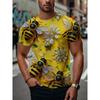 Eagle 3D Print T-Shirts U.S. National Bird Graphic Short Sleeve