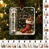 Custom Acrylic Holiday Keepsake Personalized Christmas Cash Holder Ornament, Money Clip for Festive Hanging Tree Decorations, Unique Stocking Stuffers