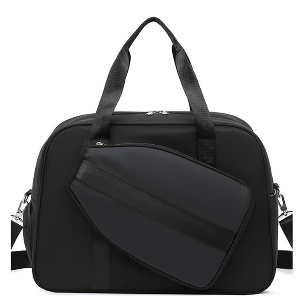 

with Shoe Compartment Pickleball Paddle Bag Large Capacity Pickleball Handbag Tote чорний