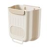 Foldable Kitchen Wall-Mounted Trash Can: Large Capacity, Punch-Free Waste Basket for Cabinet Doors