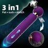 Thrusting Vibrator 3 In 1Telescopic Dildo G-Spot Vibrator for Women Clitoral Stimulator Patting Female Masturbator Sex Toy