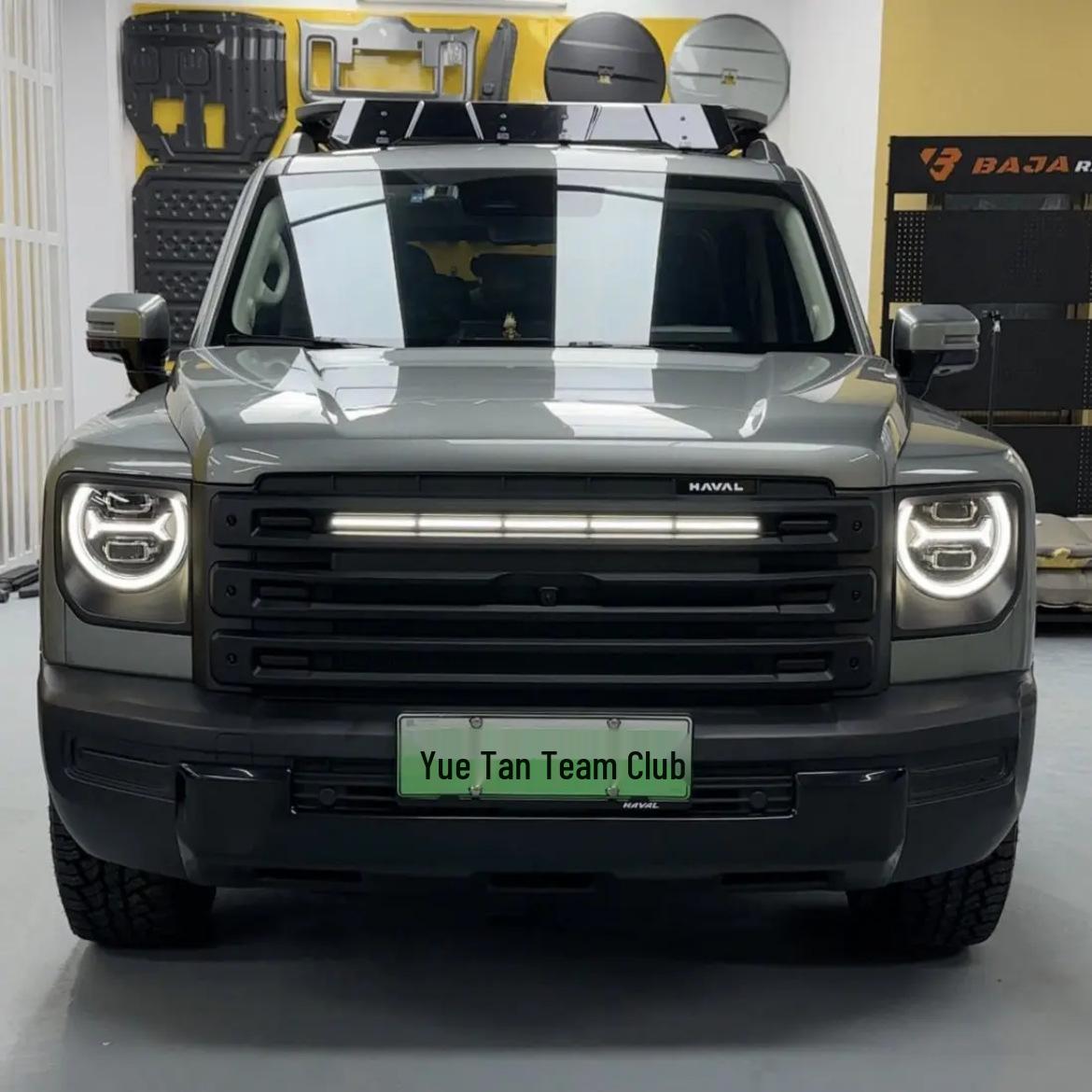 

Haval Menglong Guardian Grille Anti-insect Net with Black Warrior Light Strips & Yellow Lights