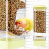 Small Parrot Feeder Splash-proof House-shaped Large Capacity Automatic Feeder Pet Feeding Supplies