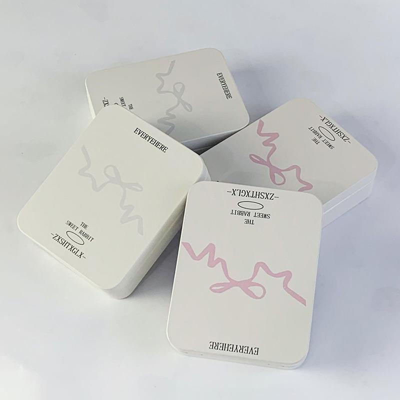 Cute Cartoon Bow Iron Box Girl Hairpin Photocard Sticker Dustproof Storage Box Kawaii Office Desktop Organizer