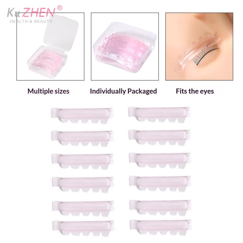 12Pcs/6size Lash Lift Pads, Jelly Lash Lift Rods Self Adhesive Silicone Pads C-Curl Eyelash Lifting Shield,DIY Use At Home