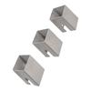 Pack of 3 Grill Spacers Grilling Plate Rack Stainless Steel Texture Suitable for Fire Plate and Grill Barrel Distance