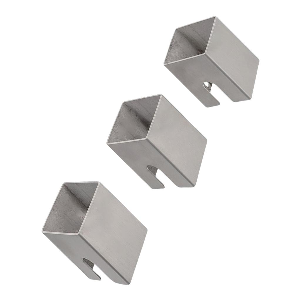 Pack of 3 Grill Spacers Grilling Plate Rack Stainless Steel Texture Suitable for Fire Plate and Grill Barrel Distance