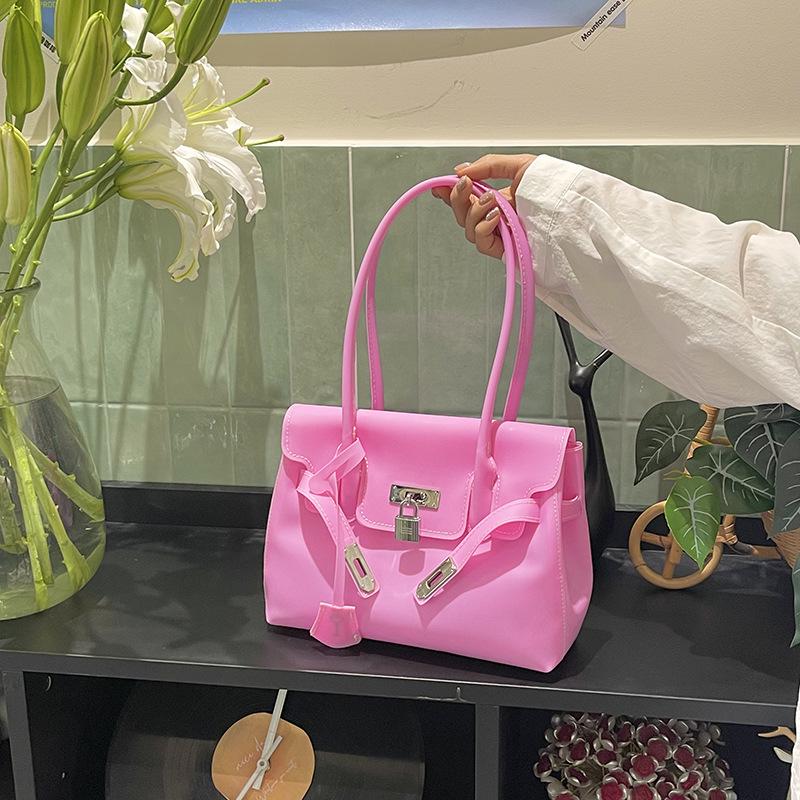 Borsa a Tote Jelly di Lusso da Donna 2026 - Borsa Kelly Colore Caramella Estiva