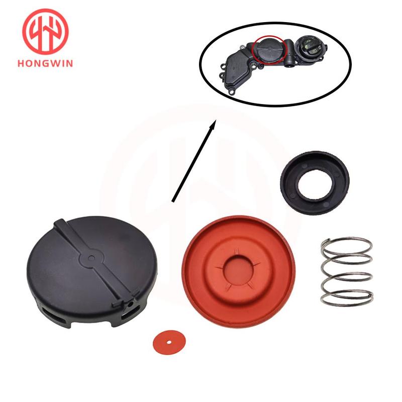 For VW Golf Seat Leon 2017- 1.5 TSI eTSI Engine Oil Seperator Breather Cover Repair Kit With Membrane 05E103495 / 05E103495J