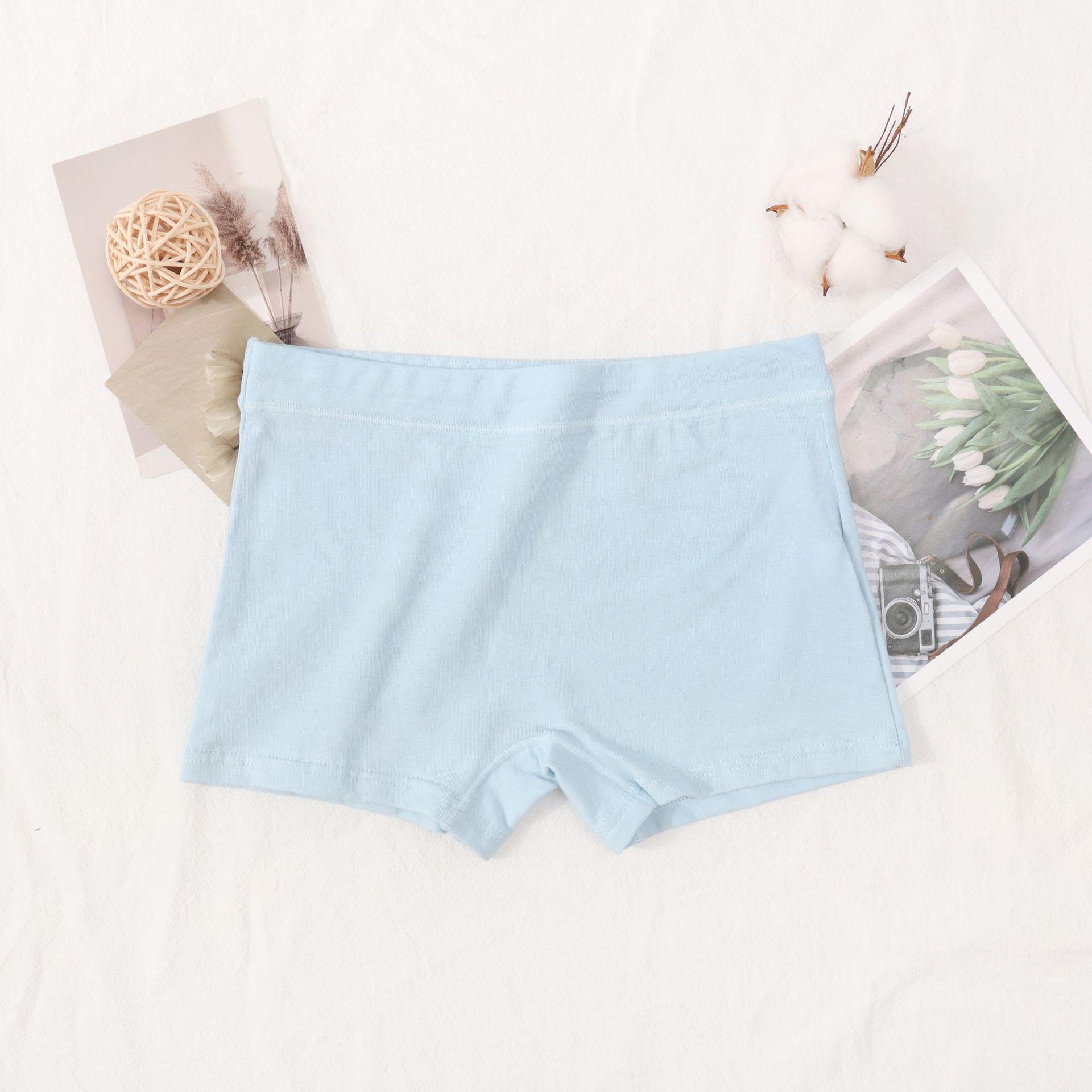 

Хлопковые боксеры-брифы средней посадки конфетных цветов - Женское однотонное нижнее белье M (60-85 jin)